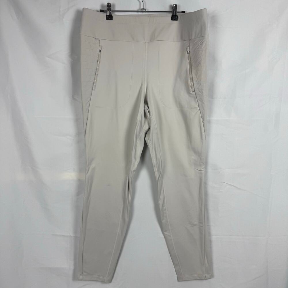 ATHLETA Women's Peak Hybrid Fleece Lined Tight High Waisted Nylon Legging XL